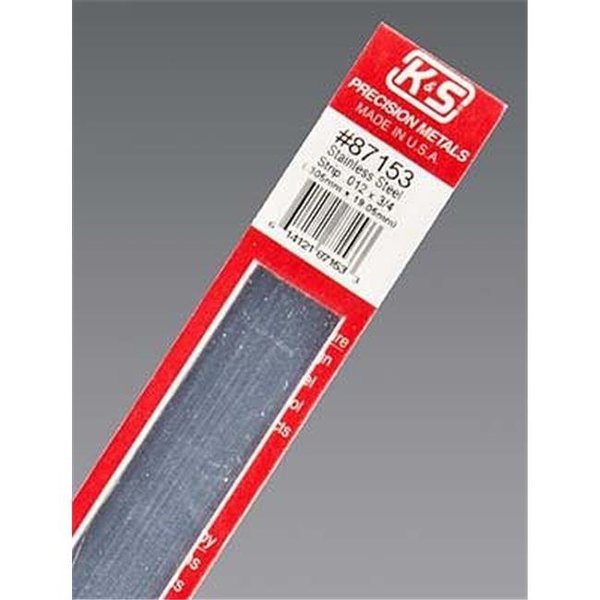 K&S Engineering K&S Engineering K-S87153 0.01 x 0.75 in. Stainless Steel Strip K+S87153